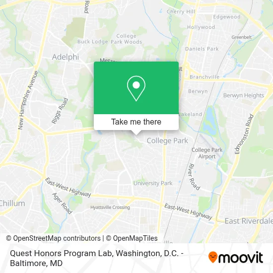 Quest Honors Program Lab map