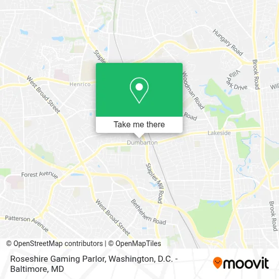 Roseshire Gaming Parlor map