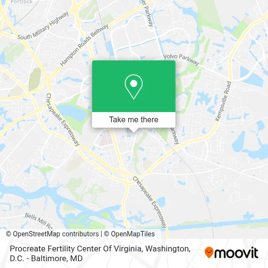 Procreate Fertility Center Of Virginia map