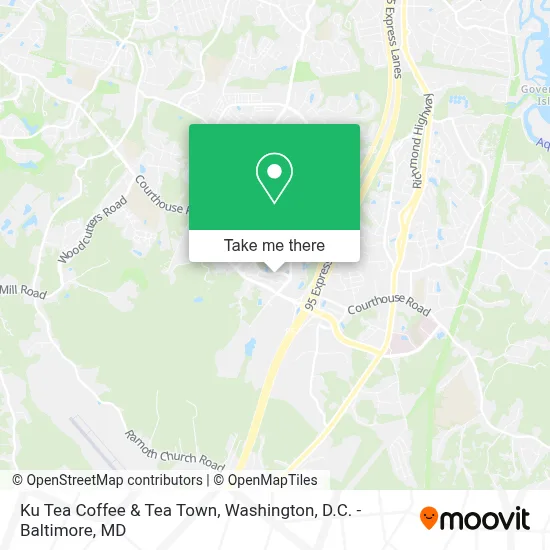 Ku Tea Coffee & Tea Town map