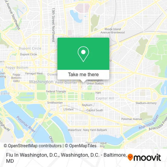 Fiu In Washington, D.C. map