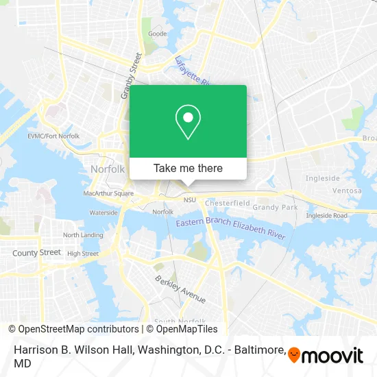 Harrison B. Wilson Hall map