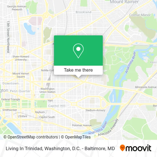 Living In Trinidad map