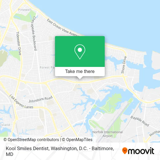 Kool Smiles Dentist map