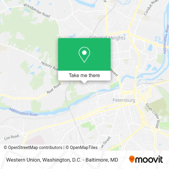 Western Union map
