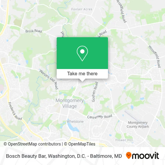 Bosch Beauty Bar map