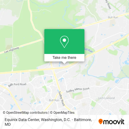 Equinix Data Center map