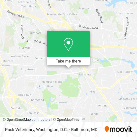 Pack Veterinary map