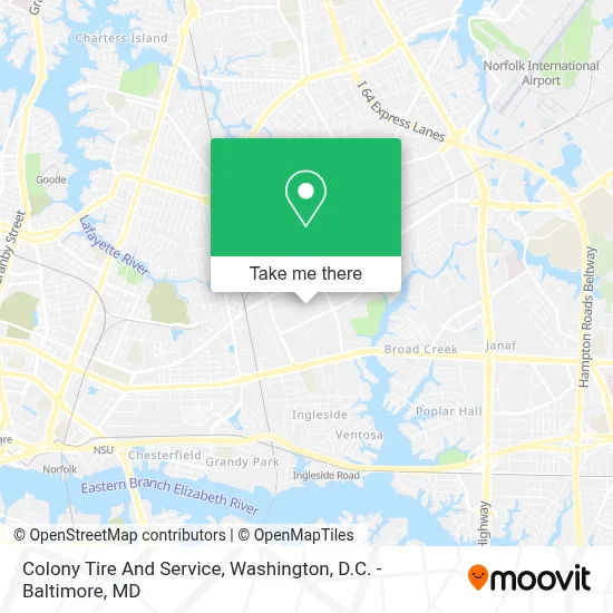 Colony Tire And Service map