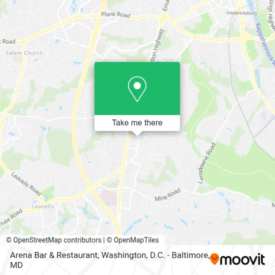 Arena Bar & Restaurant map