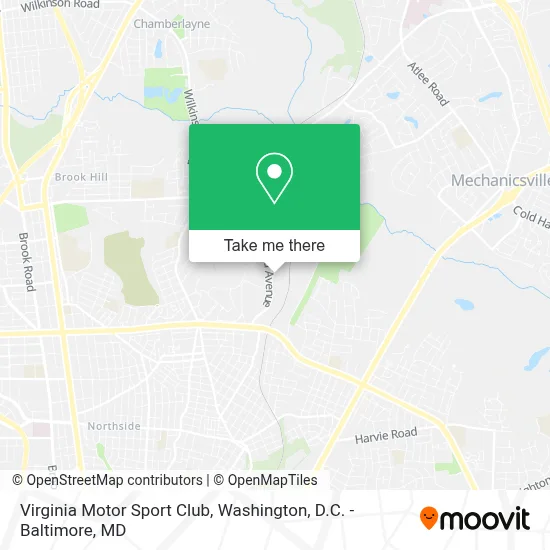 Virginia Motor Sport Club map