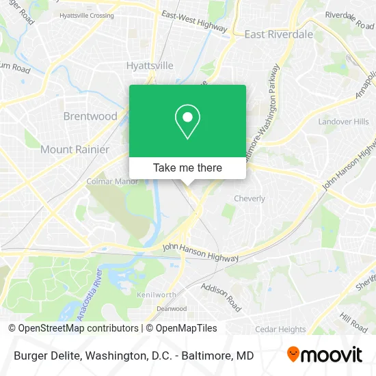 Burger Delite map