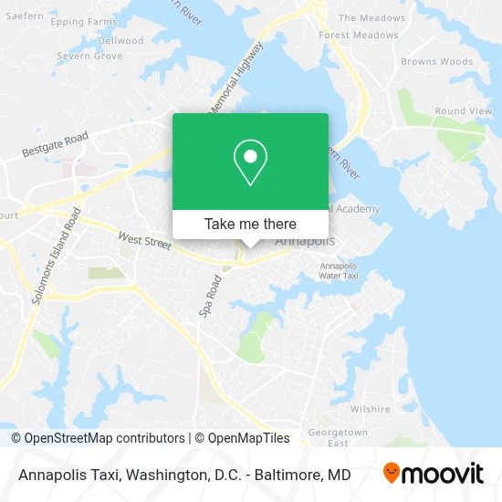 Annapolis Taxi map
