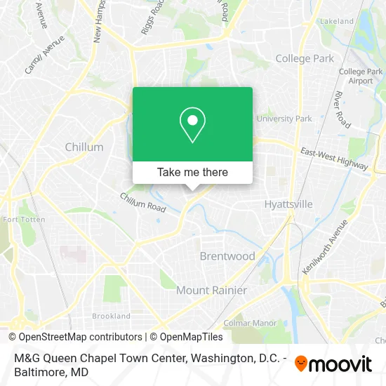 M&G Queen Chapel Town Center map