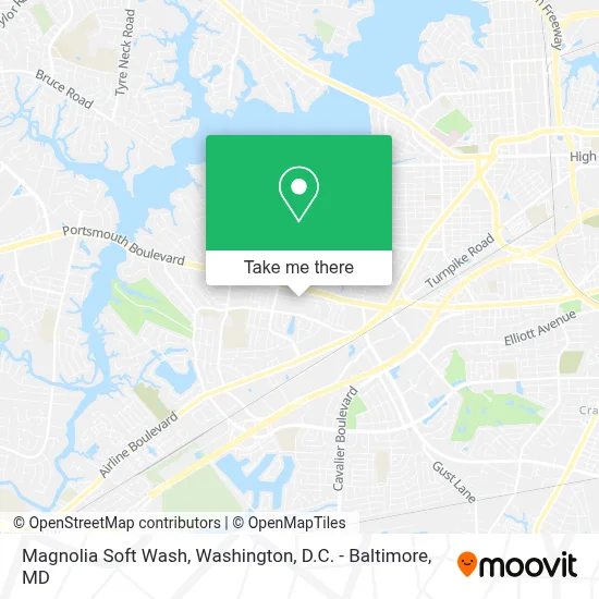 Magnolia Soft Wash map
