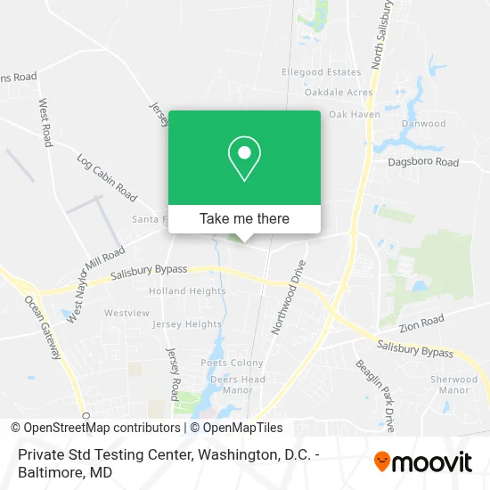 Private Std Testing Center map