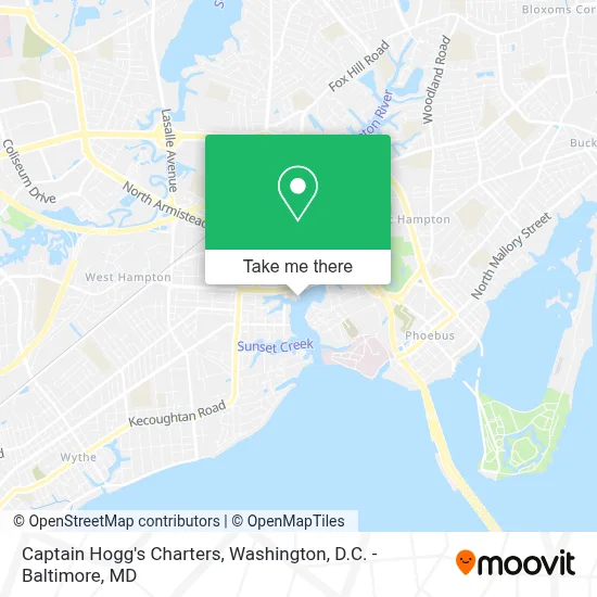 Captain Hogg's Charters map