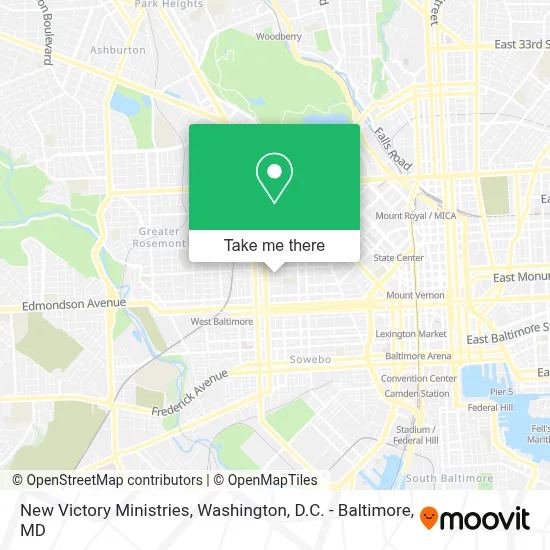 New Victory Ministries map