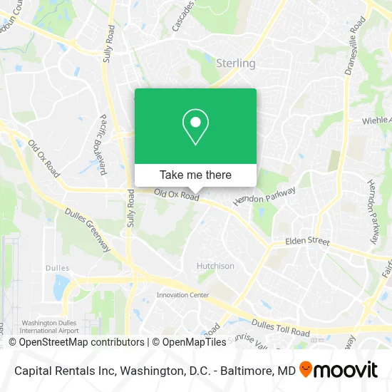 Capital Rentals Inc map