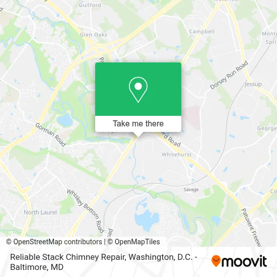 Reliable Stack Chimney Repair map