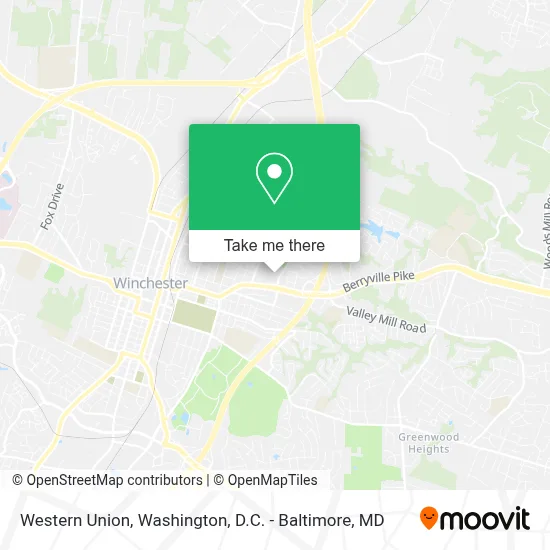 Western Union map