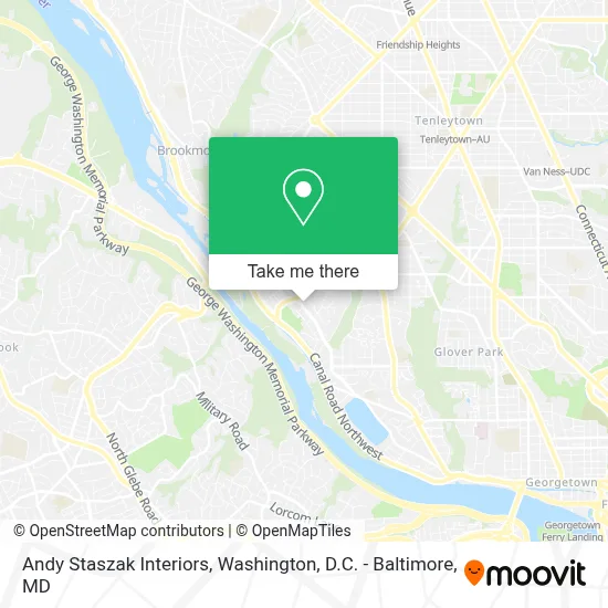 Andy Staszak Interiors map