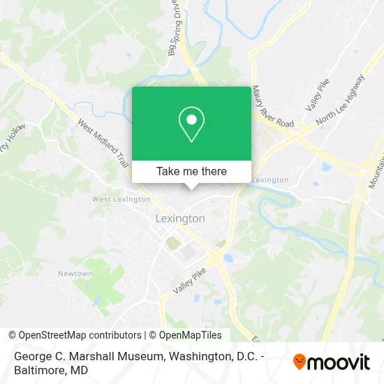 George C. Marshall Museum map