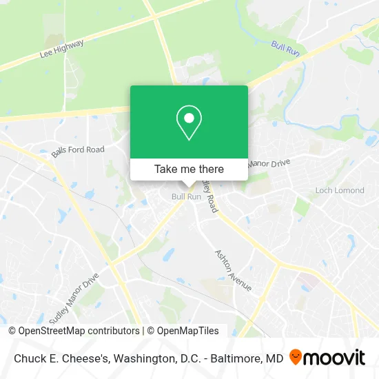 Chuck E. Cheese's map