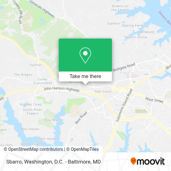 Sbarro map