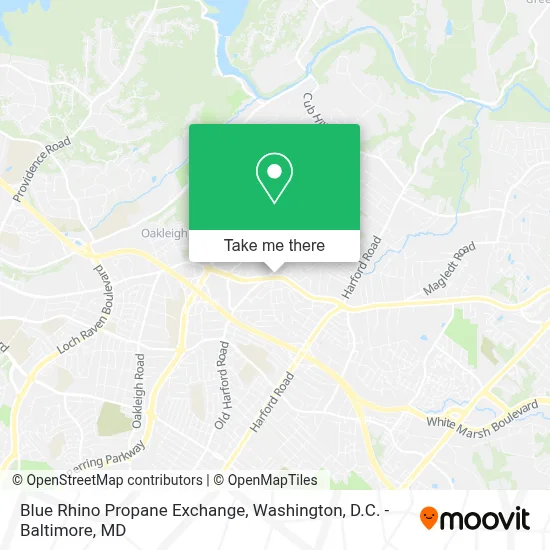 Blue Rhino Propane Exchange map
