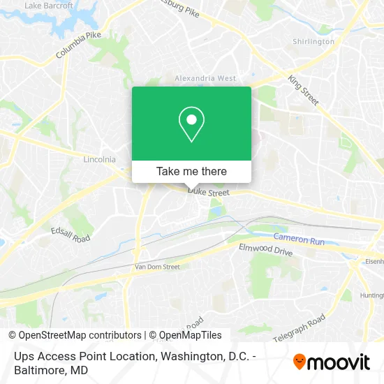 Ups Access Point Location map