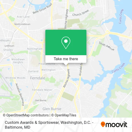 Custom Awards & Sportswear map