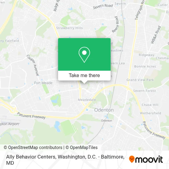 Ally Behavior Centers map