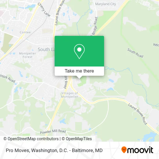 Pro Moves map