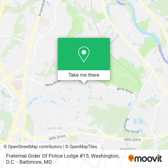 Fraternal Order Of Police Lodge #15 map