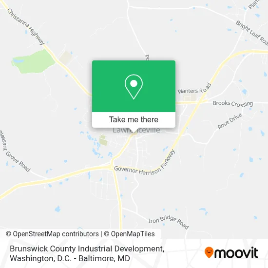 Brunswick County Industrial Development map