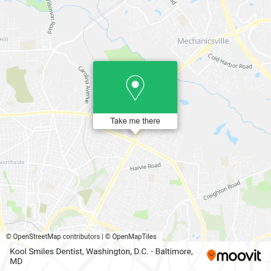 Kool Smiles Dentist map