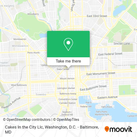Cakes In the City Llc map