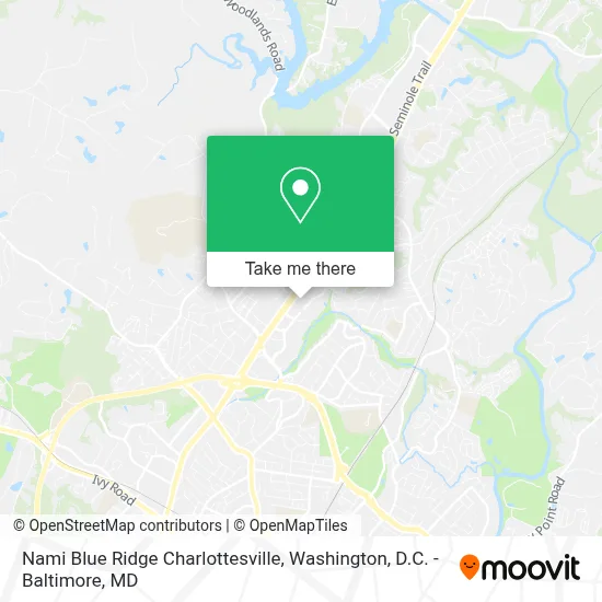 Nami Blue Ridge Charlottesville map
