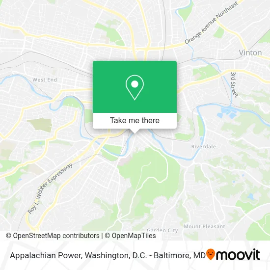 Appalachian Power map