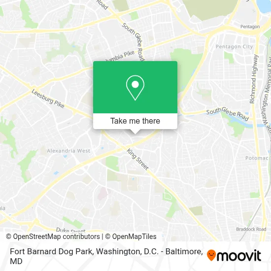Fort Barnard Dog Park map