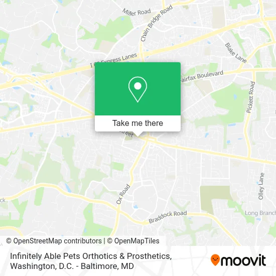 Infinitely Able Pets Orthotics & Prosthetics map