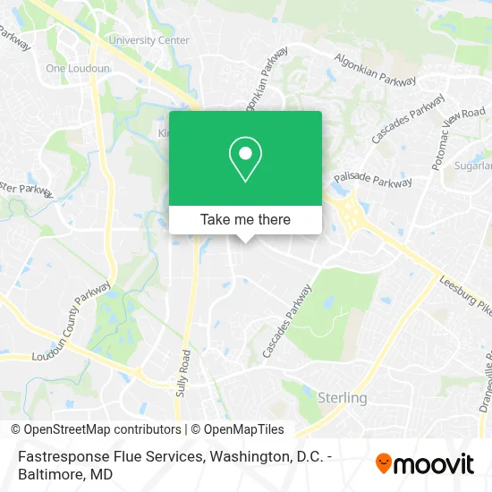Fastresponse Flue Services map