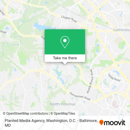 Planted Media Agency map