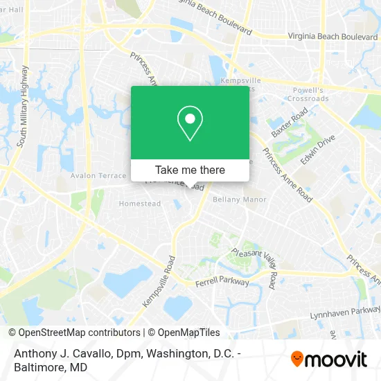 Anthony J. Cavallo, Dpm map