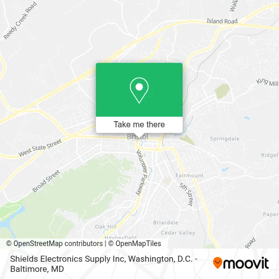 Shields Electronics Supply Inc map
