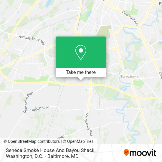 Seneca Smoke House And Bayou Shack map