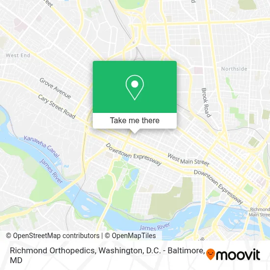 Richmond Orthopedics map