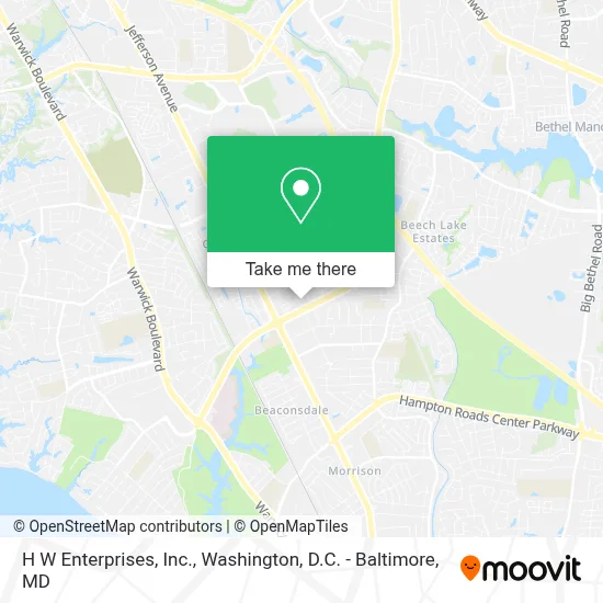 H W  Enterprises, Inc. map