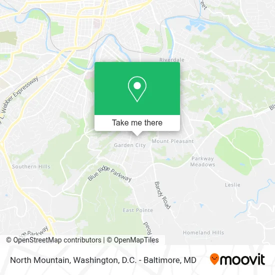 North Mountain map